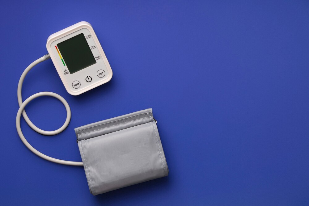 Top view of tensiometer for checking blood pressure